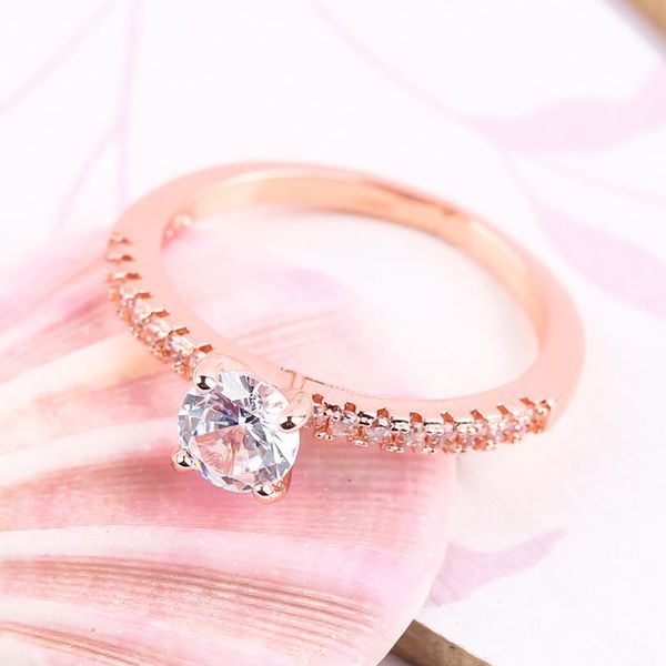 wedding rings classic women's party rose gold cubic zircon crystal ring romantic promise bridal jewelry anniversary gift, Slivery;golden 
wedding rings classic women's party rose gold cubic zircon crystal ring romantic promise bridal jewelry anniversary gift, Slivery;golden