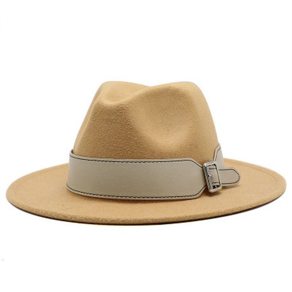 2021 new fedora solid belt fascinator autumn women's winter white khaki felt hat wide brim luxury women men hats qsaw, Blue;gray
2021 new fedora solid belt fascinator autumn women's winter white khaki felt hat wide brim luxury women men hats qsaw, Blue;gray