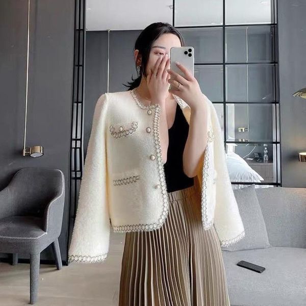 women's jackets women 2021 fashion imitation lapel cardigan vintage casual loose solid elegant chic office lady knitted sweater coats, Black;brown
women's jackets women 2021 fashion imitation lapel cardigan vintage casual loose solid elegant chic office lady knitted sweater coats, Black;brown