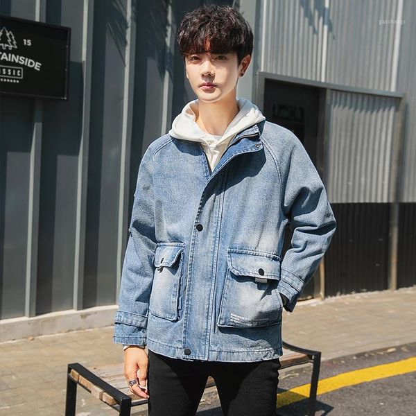 men's jackets autumn denim jacket slim fashion wash retro letter print casual man streetwear hip hop bomber1, Black;brown
men's jackets autumn denim jacket slim fashion wash retro letter print casual man streetwear hip hop bomber1, Black;brown