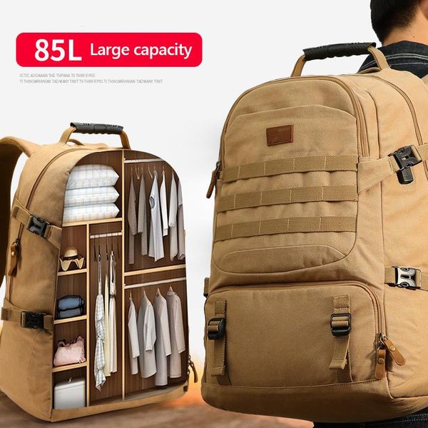 backpack 85l large capacity rucksack man travel bag mountaineering male luggage canvas bucket shoulder bags men backpacks x99c
backpack 85l large capacity rucksack man travel bag mountaineering male luggage canvas bucket shoulder bags men backpacks x99c