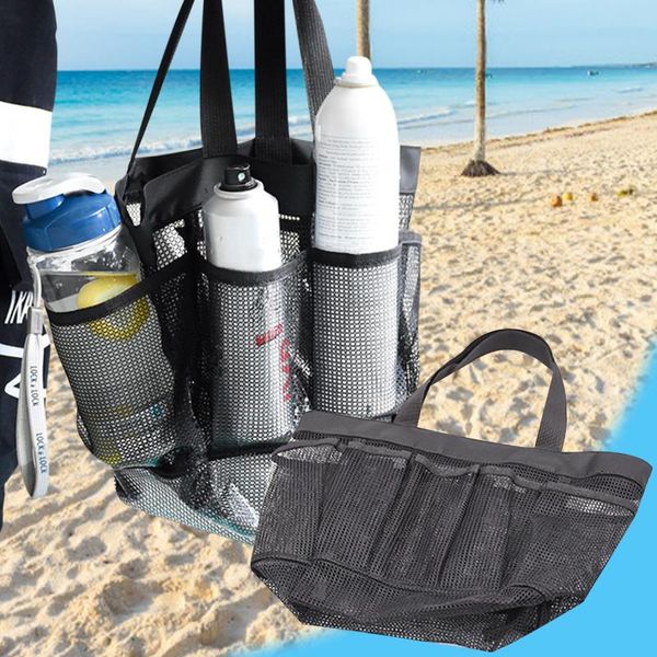 storage bags multi-pocket mesh beach bag lightweight spacious tote pool essentials
storage bags multi-pocket mesh beach bag lightweight spacious tote pool essentials