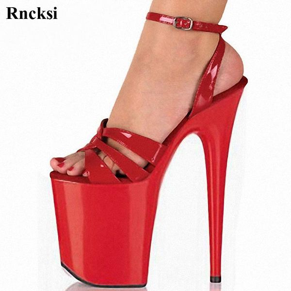 sandals rncksi 8 inches high heel platform shoes ankle niang open-toed with red bride wedding 20 cm heels, Black
sandals rncksi 8 inches high heel platform shoes ankle niang open-toed with red bride wedding 20 cm heels, Black