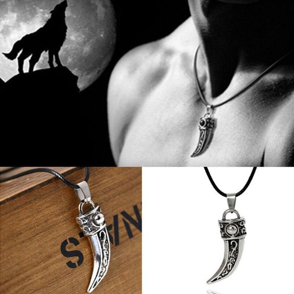 pendant necklaces punk stainless steel men domineering wolf tooth shape necklace jewelry lxh, Silver
pendant necklaces punk stainless steel men domineering wolf tooth shape necklace jewelry lxh, Silver