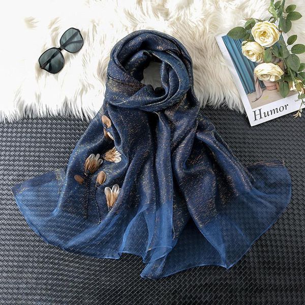 gold silk wool blended scarf women wild large floral embroidered hand-made beaded shawl scarves, Blue;gray
gold silk wool blended scarf women wild large floral embroidered hand-made beaded shawl scarves, Blue;gray