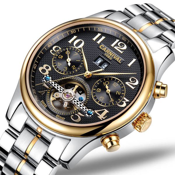 carnival men's/ watches fire luxury automatic/mechanical/luxury sports reloj hombre tours, Slivery;brown
carnival men's/ watches fire luxury automatic/mechanical/luxury sports reloj hombre tours, Slivery;brown