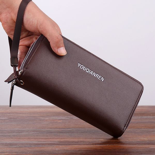 men long wallet clutch soft leather business rits double-layer mobile telephone tas multi-card hand grab bag handbag, Red;black
men long wallet clutch soft leather business rits double-layer mobile telephone tas multi-card hand grab bag handbag, Red;black