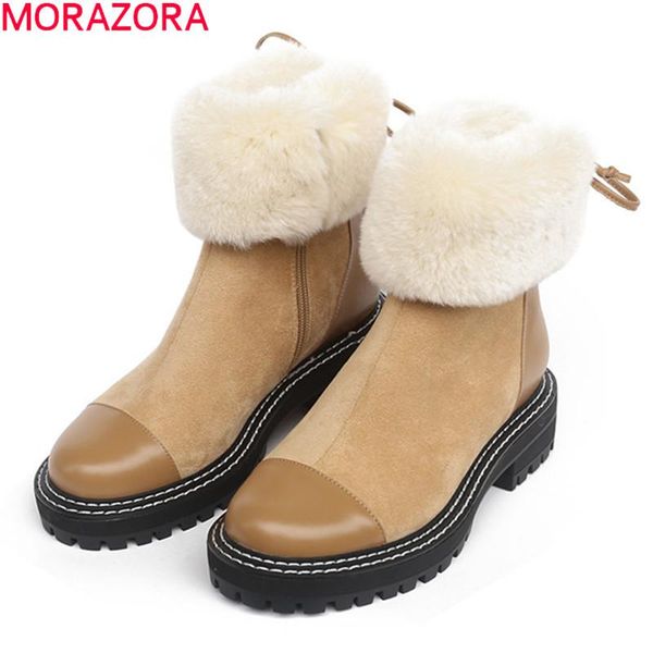 boots morazora women 2021 fashion winter keep warm ankle square heels round toe genuine leather black brown
boots morazora women 2021 fashion winter keep warm ankle square heels round toe genuine leather black brown