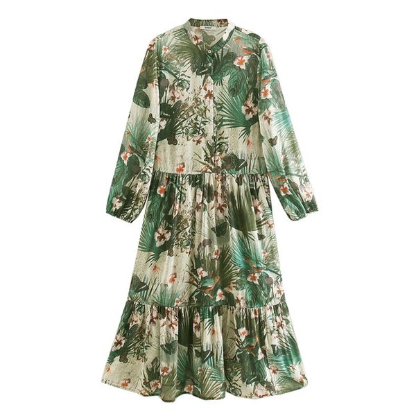 vintage chic floral print long dress women fashion lapel collar chiffon elegant ladies sleeve midi es 210531, Black;gray
vintage chic floral print long dress women fashion lapel collar chiffon elegant ladies sleeve midi es 210531, Black;gray