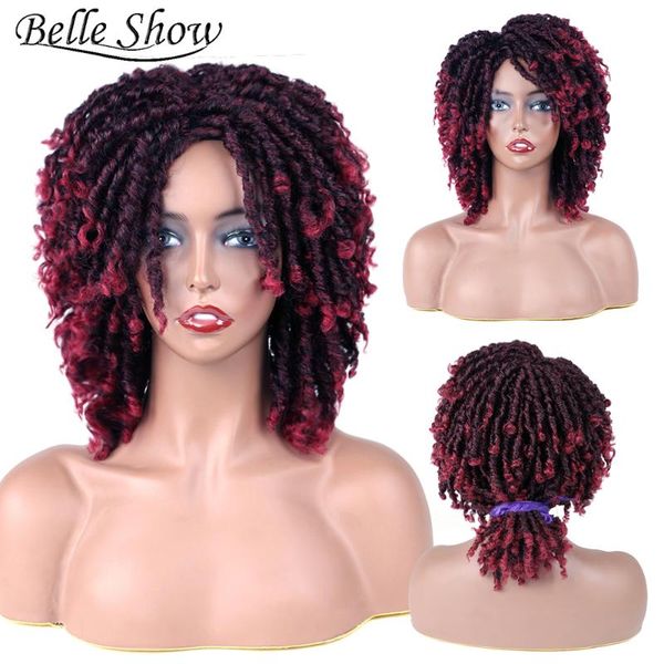 synthetic wigs belle show dreadlock curly for black women 14 bouncy hair dread lock burg color twist
synthetic wigs belle show dreadlock curly for black women 14 bouncy hair dread lock burg color twist