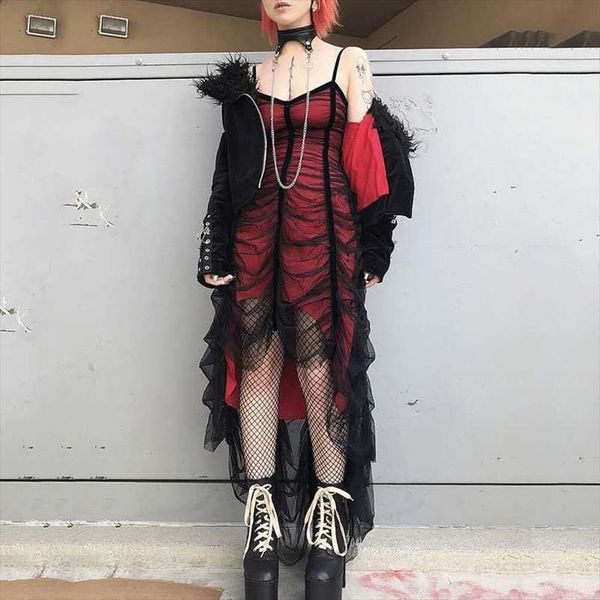 mall goth mesh lace pleated women dress gothic black dark academia aesthetic summer midi dresses irregular punk emo clothes, Black;gray
mall goth mesh lace pleated women dress gothic black dark academia aesthetic summer midi dresses irregular punk emo clothes, Black;gray