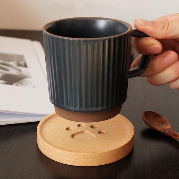 mats & pads wooden round small snack tray personalised household tea cup table decoration cute bear pattern coasters
mats & pads wooden round small snack tray personalised household tea cup table decoration cute bear pattern coasters
