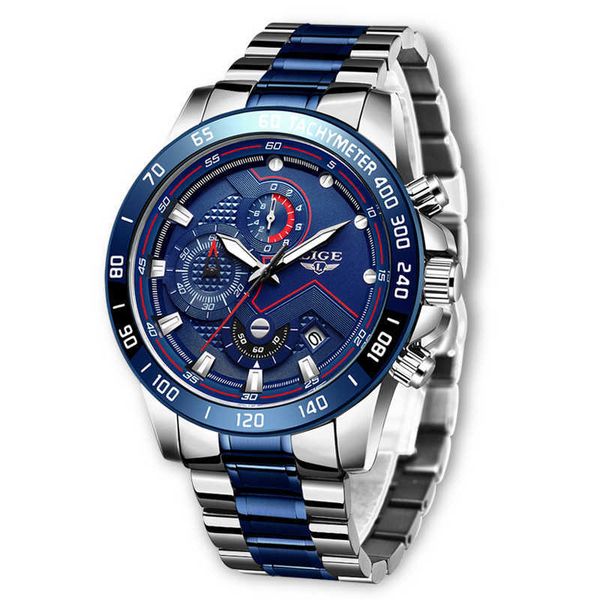 watch men lige waterproof analog clock fashion stainless steel waterproof luminous clock men casual sport relogio masculino 210527, Slivery;brown
watch men lige waterproof analog clock fashion stainless steel waterproof luminous clock men casual sport relogio masculino 210527, Slivery;brown
