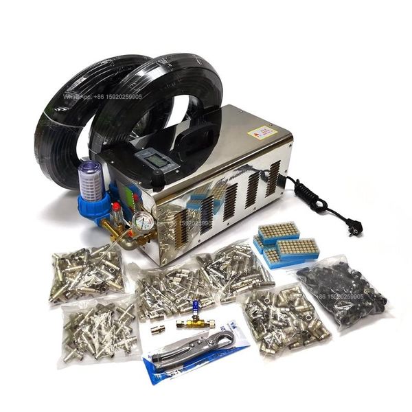 watering equipments 7 11 15.4 l/min lpm 375 nozzles high pressure mist fog machine for greenhouse irrigation humidification outdoor cooling
watering equipments 7 11 15.4 l/min lpm 375 nozzles high pressure mist fog machine for greenhouse irrigation humidification outdoor cooling