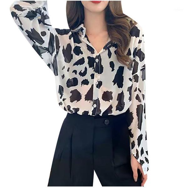chiffon blouse long sleeve leopard print turn down collar lady office shirt tunic casual loose plus size #t1p women's blouses & sh, White
chiffon blouse long sleeve leopard print turn down collar lady office shirt tunic casual loose plus size #t1p women's blouses & sh, White