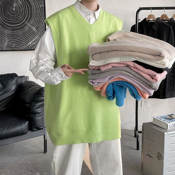 men's vests inxyz autumn winter fashion trend sweater casual oversize pure color korean vest pin women's pullover top, Black;white
men's vests inxyz autumn winter fashion trend sweater casual oversize pure color korean vest pin women's pullover top, Black;white