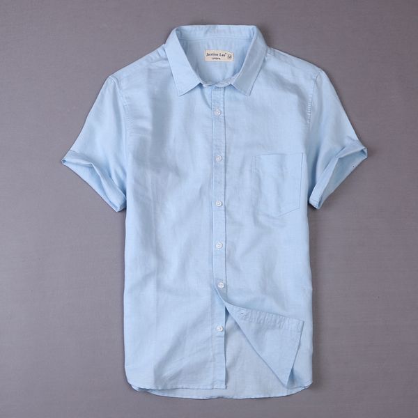 2021 new arrival short sleeve linen brand fashion men flax with cotton shirt mens casual solid shirts male chemise jh7d, White
2021 new arrival short sleeve linen brand fashion men flax with cotton shirt mens casual solid shirts male chemise jh7d, White