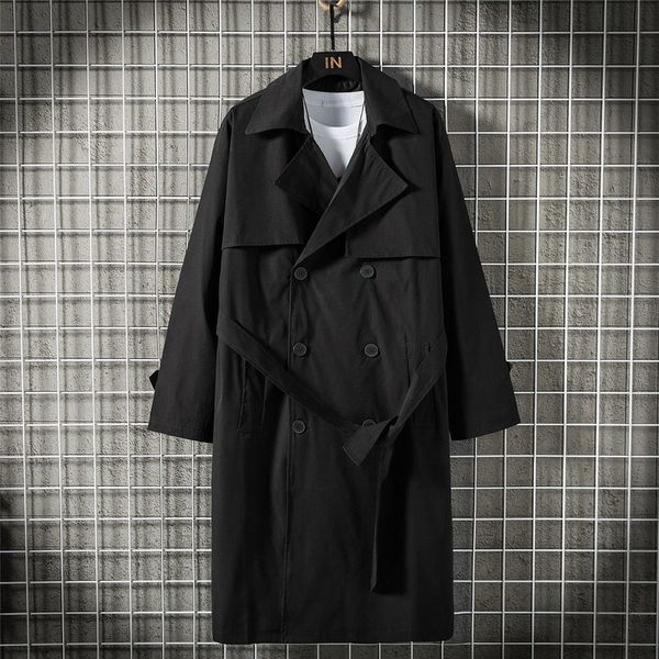 men's autumn double breasted long knee length trench coat 2021 new black long sleeve korean trend 5xl oversized windbreaker, Tan;black
men's autumn double breasted long knee length trench coat 2021 new black long sleeve korean trend 5xl oversized windbreaker, Tan;black