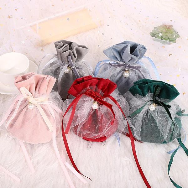 gift wrap 1pcs luxury drawstring velvet bags with gauze&pearl jewelry pouches christmas decor wedding favor wrapping
gift wrap 1pcs luxury drawstring velvet bags with gauze&pearl jewelry pouches christmas decor wedding favor wrapping
