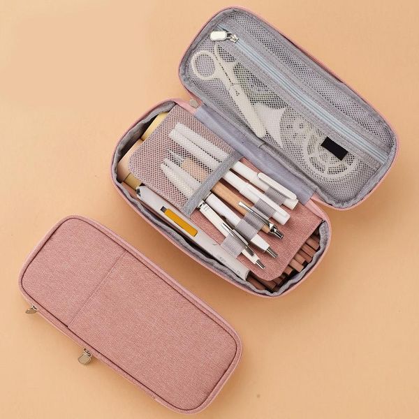 storage bags double-layer pencil case large capacity canvas stationery bag s for boys and girls est
storage bags double-layer pencil case large capacity canvas stationery bag s for boys and girls est
