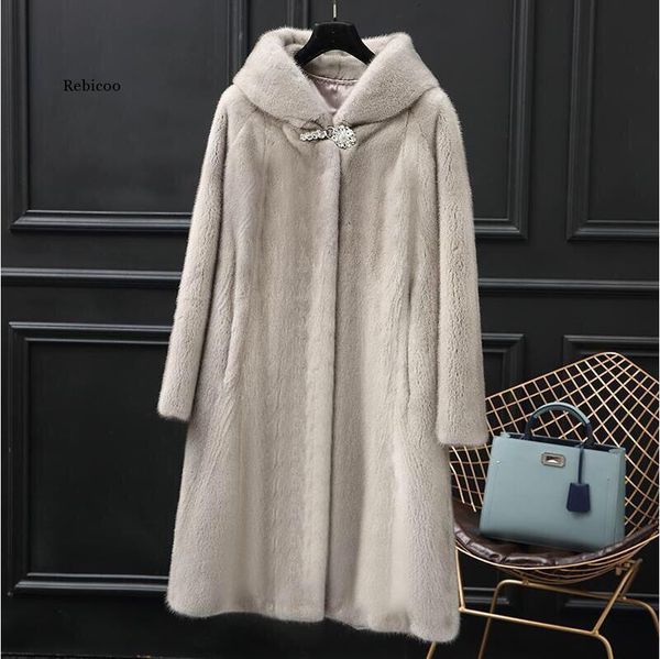 women's fur & faux winter warm hooded large size medium length solid color women casual long sleeve coat, Black
women's fur & faux winter warm hooded large size medium length solid color women casual long sleeve coat, Black