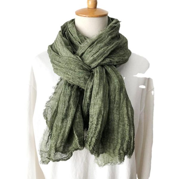 scarves fringed linen cotton scarf men's japanese spring and autumn warmth soft korean, Blue;gray
scarves fringed linen cotton scarf men's japanese spring and autumn warmth soft korean, Blue;gray