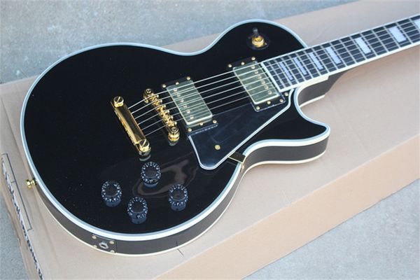 ebony fingerboard frets binding custom black beauty electric guitar mahogany body neck with golden tulip shape peg tuners hardware 6 strings
ebony fingerboard frets binding custom black beauty electric guitar mahogany body neck with golden tulip shape peg tuners hardware 6 strings