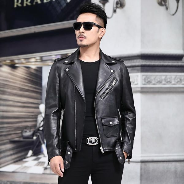 men's leather & faux 2021 100% genuine jackets male autumn spring black real sheepskin coat fashion biker jacket for men abrigo hombre
men's leather & faux 2021 100% genuine jackets male autumn spring black real sheepskin coat fashion biker jacket for men abrigo hombre
