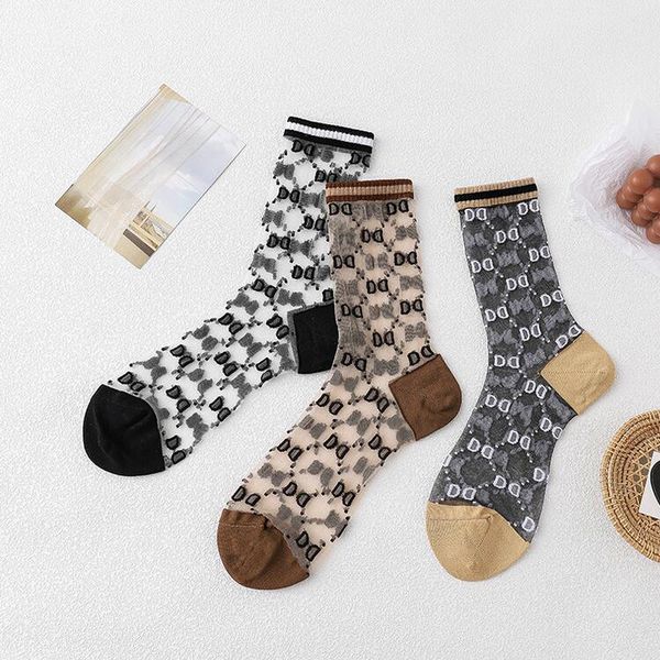 7color fashion classic vintage retro women casual sports socks winter fall designer letters embroidery printed thin breathable silk sock lad, Black
7color fashion classic vintage retro women casual sports socks winter fall designer letters embroidery printed thin breathable silk sock lad, Black