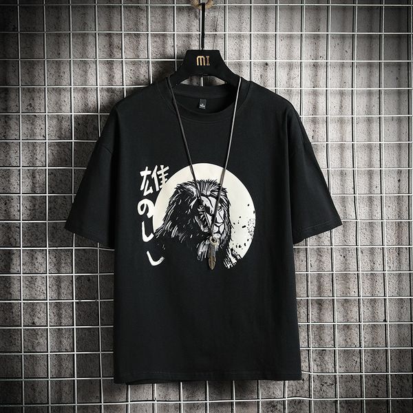 2021 harajuku t shirt men hip hop t-shirt stone lion streetwear summer tshirts short sleeve cotton tees hipster new jv5u, White;black
2021 harajuku t shirt men hip hop t-shirt stone lion streetwear summer tshirts short sleeve cotton tees hipster new jv5u, White;black