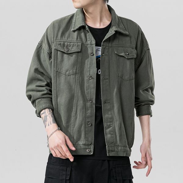 2021 new fashion men spring autumn japanese version big size male original loose casual denim jacket men's coat 8yb0, Black;brown
2021 new fashion men spring autumn japanese version big size male original loose casual denim jacket men's coat 8yb0, Black;brown