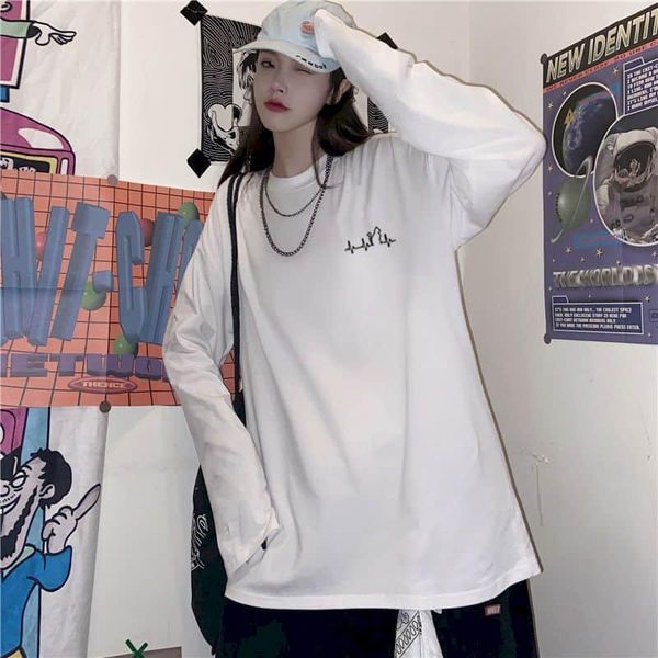 women's t-shirt white women t shirt long-sleeved autumn clothes korean harajuku style loose tshirt student simple compassionate
women's t-shirt white women t shirt long-sleeved autumn clothes korean harajuku style loose tshirt student simple compassionate