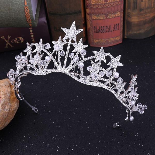 hair clips & barrettes star crystal pearl wedding tiara bridal crown for bride gold rhinestone baroque crowns headband jewelry accessories, Golden;silver
hair clips & barrettes star crystal pearl wedding tiara bridal crown for bride gold rhinestone baroque crowns headband jewelry accessories, Golden;silver