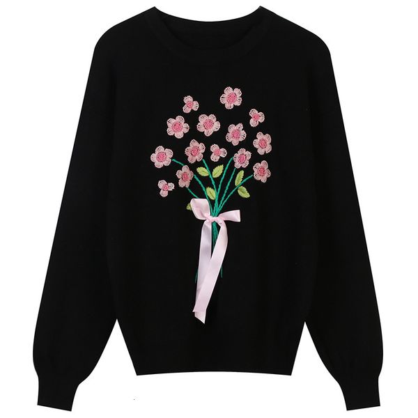 women's sweaters white blouse female black sweater casual knitting vintage shirts floral jumper embroidered japanese street fashion vl6, White;black
women's sweaters white blouse female black sweater casual knitting vintage shirts floral jumper embroidered japanese street fashion vl6, White;black