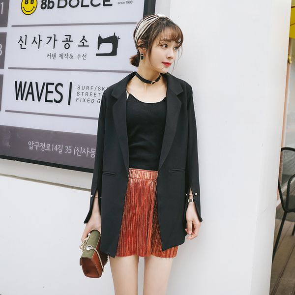 female fashion autumn new korean spring version of the wild black smallsuit little jacket 4one, White;black
female fashion autumn new korean spring version of the wild black smallsuit little jacket 4one, White;black