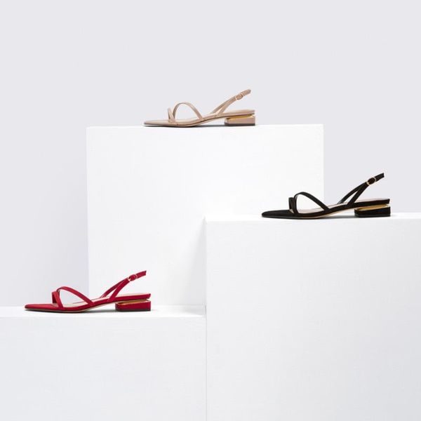 sandals summer style asymmetrical strap mid-low heel square open toe european and american women's shoes, Black
sandals summer style asymmetrical strap mid-low heel square open toe european and american women's shoes, Black