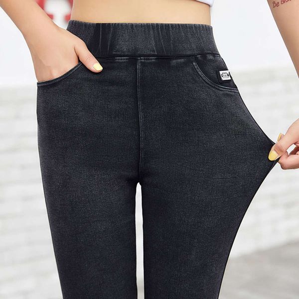 high waist tight legged leggings for women's wear in autumn and winter stretch large size slim jeans pencil magic pants, Black;white
high waist tight legged leggings for women's wear in autumn and winter stretch large size slim jeans pencil magic pants, Black;white