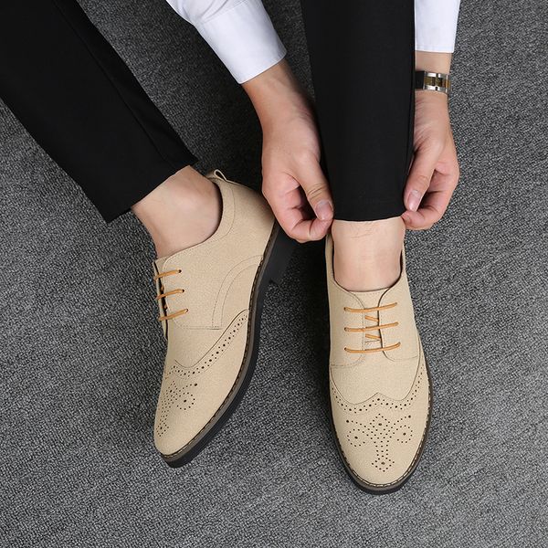men dress shoes gentleman suede leather business paty wedding shoes men oxfords formal shoes, Black
men dress shoes gentleman suede leather business paty wedding shoes men oxfords formal shoes, Black