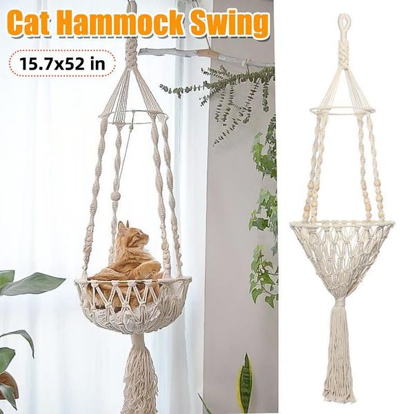 hand-woven hanging basket cotton pet cote cat dog hammock thread toy swing bohemian wall hanging macrame pet bed seat hammock
hand-woven hanging basket cotton pet cote cat dog hammock thread toy swing bohemian wall hanging macrame pet bed seat hammock