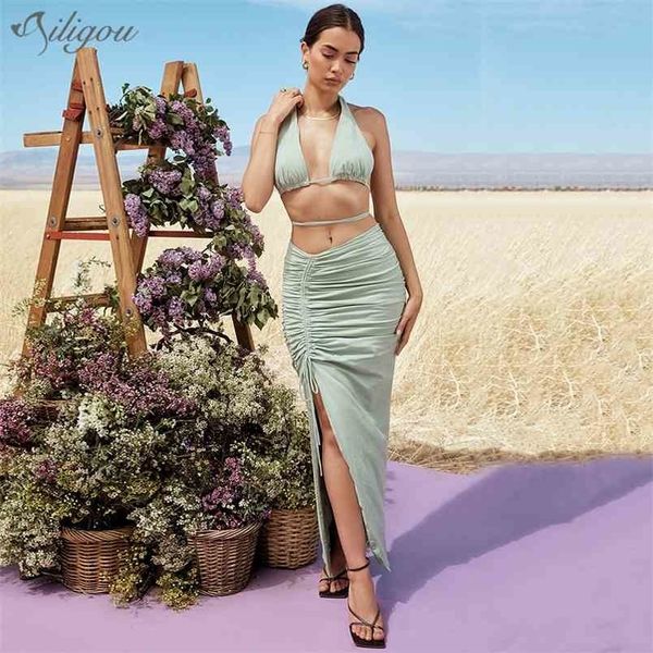 summer ladies 2-piece two-piece casual lace-up backless sleeveless and long skirt draped party set 210525, White
summer ladies 2-piece two-piece casual lace-up backless sleeveless and long skirt draped party set 210525, White