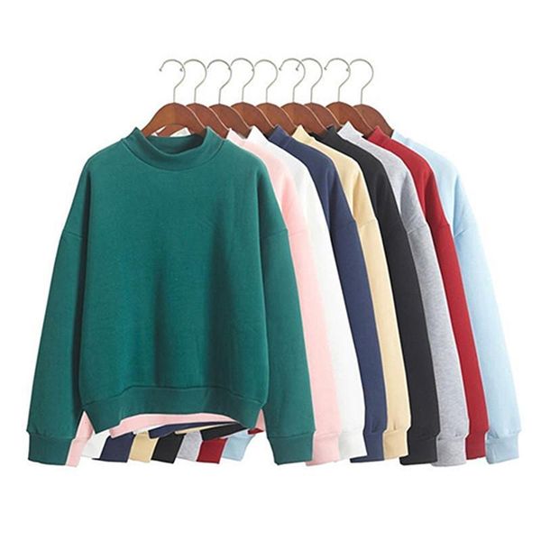sudaderas mujer autumn winter casual women solid color crew neck long sleeve sweatshirt pullover, Black
sudaderas mujer autumn winter casual women solid color crew neck long sleeve sweatshirt pullover, Black
