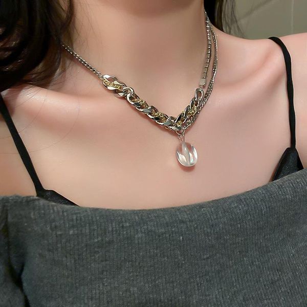 pendant necklaces european and american irregular acrylic necklace rhinestone thick chain clavicle female gift jewelry, Silver
pendant necklaces european and american irregular acrylic necklace rhinestone thick chain clavicle female gift jewelry, Silver