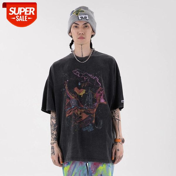 SEVEYFAN 2021 Men's Printed Short-sleeved Round Neck Half-sleeved Street Trend Loose Couple Five-Point Sleeve T-Shirt #ox5H, White;black
SEVEYFAN 2021 Men's Printed Short-sleeved Round Neck Half-sleeved Street Trend Loose Couple Five-Point Sleeve T-Shirt #ox5H, White;black