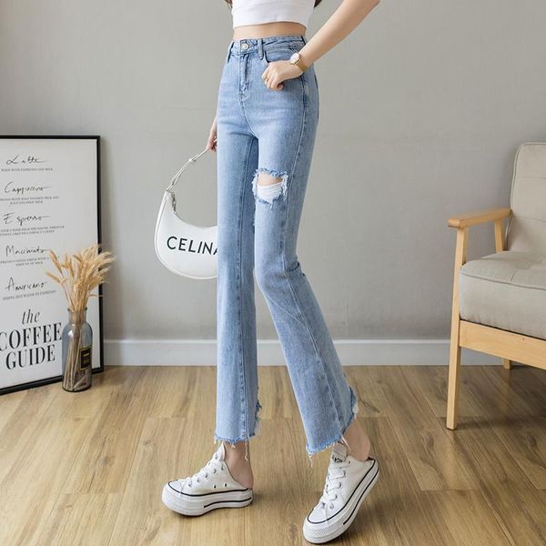 women's jeans high waisted summer 2021 fashion burr micro lapped pants loose and thin, daddy's capris, Blue
women's jeans high waisted summer 2021 fashion burr micro lapped pants loose and thin, daddy's capris, Blue