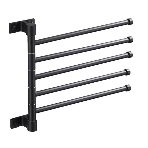 towel racks swivel hand bar bathroom swing hanger rack holder matte black finish, wall mounted, 5-arm
towel racks swivel hand bar bathroom swing hanger rack holder matte black finish, wall mounted, 5-arm