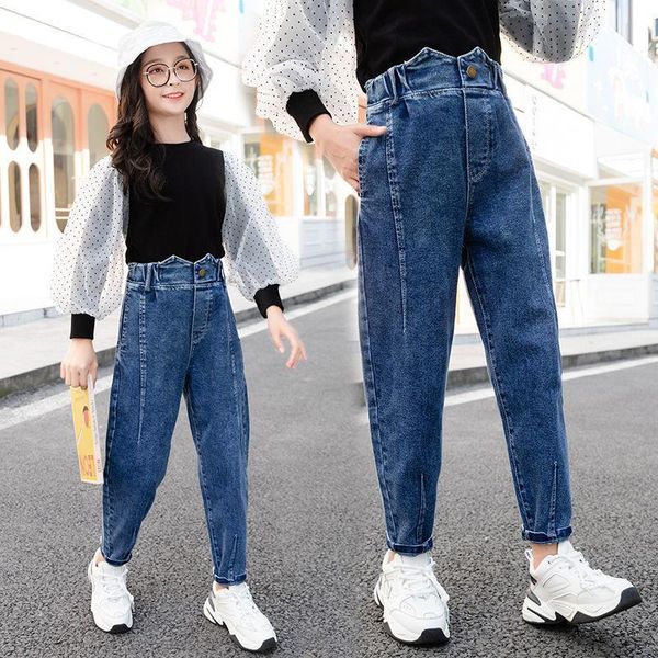 jeans spring autumn kids girls fashion all-match korean style long trousers children clothing casual denim straight pants c238, Blue
jeans spring autumn kids girls fashion all-match korean style long trousers children clothing casual denim straight pants c238, Blue