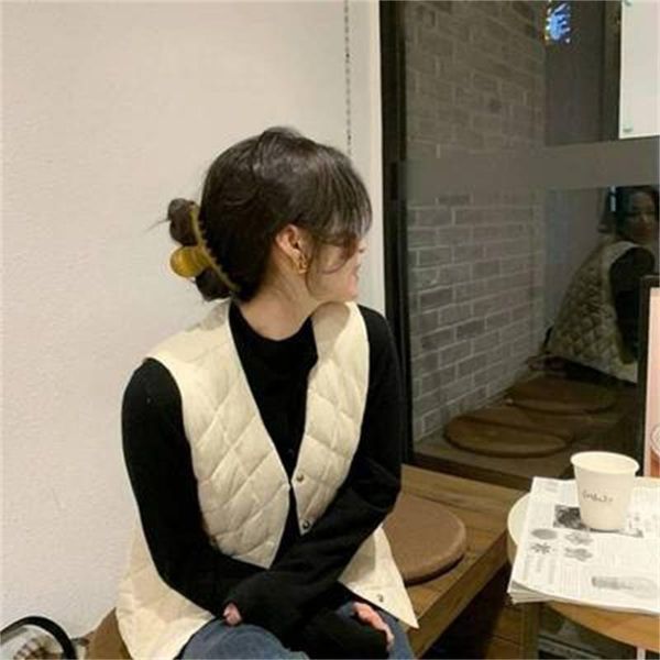 women's vests 2021 autumn and winter lightweight down cotton vest warm loose short outer wear h1418, Black;white
women's vests 2021 autumn and winter lightweight down cotton vest warm loose short outer wear h1418, Black;white