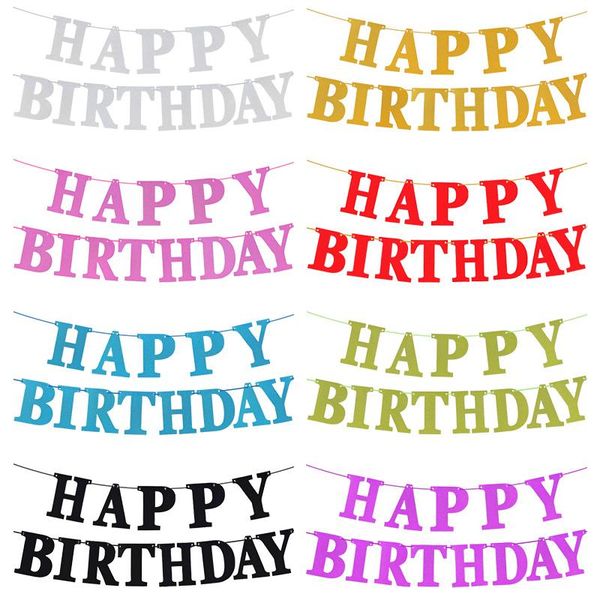 party decoration happy birthday banner paper bunting garland flags boys girl baby shower hanging wedding supplies
party decoration happy birthday banner paper bunting garland flags boys girl baby shower hanging wedding supplies