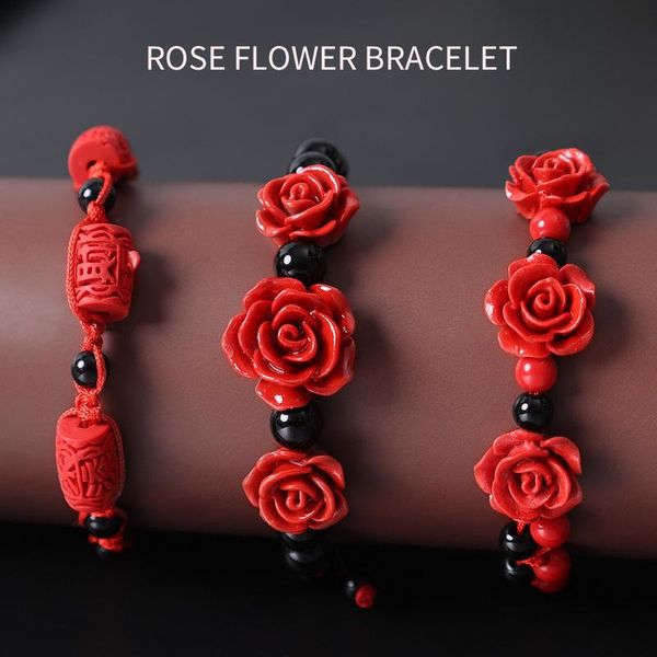 beaded, strands fashion women rose bracelet ethnic handicraft lacquer carved cinnabar flower for red rope beaded @, Black
beaded, strands fashion women rose bracelet ethnic handicraft lacquer carved cinnabar flower for red rope beaded @, Black