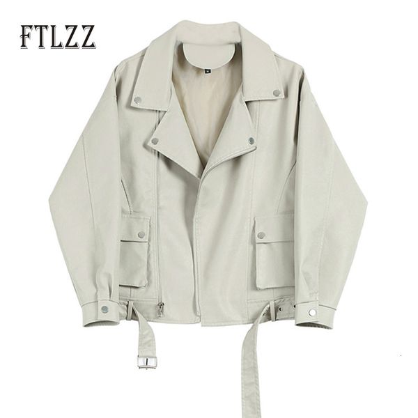 2021 new jacket women faux soft leather coat female with blet biker overcoat ladies punk loose white outwear hhd8, Black
2021 new jacket women faux soft leather coat female with blet biker overcoat ladies punk loose white outwear hhd8, Black
